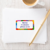 Étiquette Cercles et points multicolores (En situation)