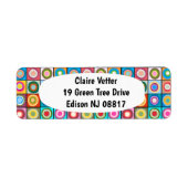 Étiquette Cercles inspirés par Kandinsky (Devant)