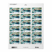 Étiquette Cerf de scrapbook (Feuille entière)