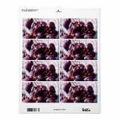 Étiquette Cerises (Feuille entière)