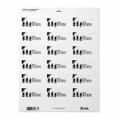 Étiquette Ces trois (Feuille entière)