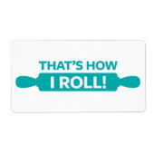 Étiquette C'est comme ça que je roule (Devant)