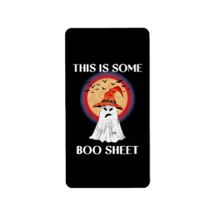 Étiquette C'est du papier de Boo Halloween Fantôme Drôle