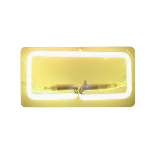 Étiquette C'EST ÉLECTRIQUE ! NEON SIGN Imprimer votre propre (Devant)