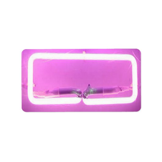 Étiquette C'EST ÉLECTRIQUE ! NEON SIGN Imprimer votre propre (Devant)