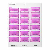 Étiquette C'EST ÉLECTRIQUE ! NEON SIGN Imprimer votre propre (Feuille entière)