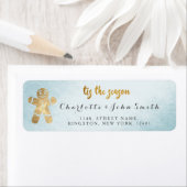 Étiquette C'Est La Saison Bleu Golden Gingerbread Nouveau (En situation)