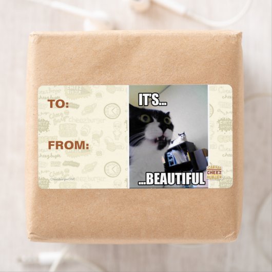 Étiquette C'est magnifique (En situation)