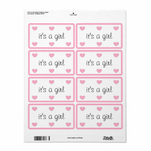 Étiquette C'est un autocollant pour fille de dalDesignNZ
