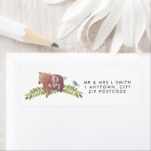 Étiquette c'est un garçon mignon ours adresse de retour étiq (En situation)