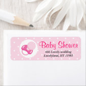 Étiquette C'est une Fille Bébé Design (En situation)