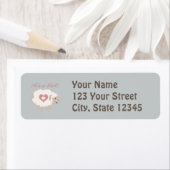 Étiquette C'est une fille ! Mama Sheep (En situation)