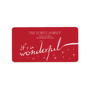 Étiquette C'est une Vie Merveilleuse, Red Holiday