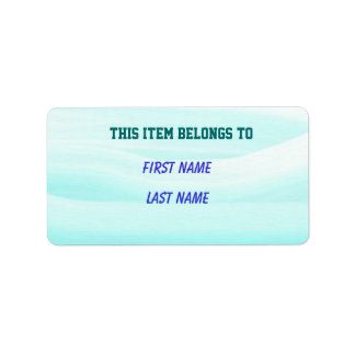 étiquette "cet article appartient à"