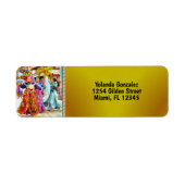 Étiquette Ceviche Mexican Festival Dancers 2549 Adresse (Devant)