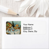 Étiquette Cezanne Panier Pommes Impressionnisme Art (En situation)