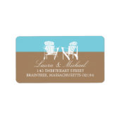 Étiquette Chaises Adirondack | Adresse (Devant)
