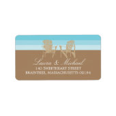 Étiquette Chaises Adirondack | Adresse (Devant)