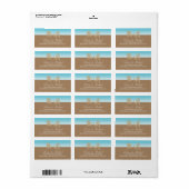 Étiquette Chaises Adirondack | Adresse (Feuille entière)