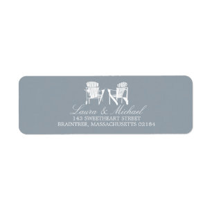 Étiquette Chaises Adirondack Adresse de retour
