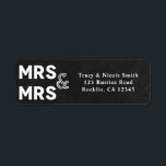 Étiquette Chalkboard Chalk Mme. & Mme Mariage Fiançailles<br><div class="desc">Chalkboard Chalk Mme. & Mme Mariage Fiançailles Étiquette</div>
