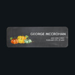 Étiquette Chalkboard Little Citrouille Halloween Adresse de<br><div class="desc">Chalkboard Little Citrouille Retourner l'étiquette d'adresse. Pour plus de personnalisation,  cliquez sur le bouton "Customiser" et utilisez notre outil de conception pour modifier ce modèle.</div>