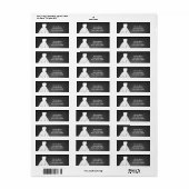 Étiquette Chalkboard Mariage robe nuptiale douche Invitation (Feuille entière)