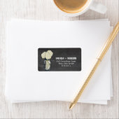 Étiquette Chalkboard Mason Jar Hydrangeas | MARIAGE (En situation)