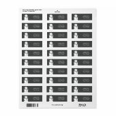 Étiquette Chalkboard Style Snowman Carte de Noël (Feuille entière)