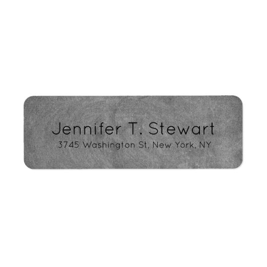 Étiquette Chalkboard tendance moderne professionnel élégant (Devant)