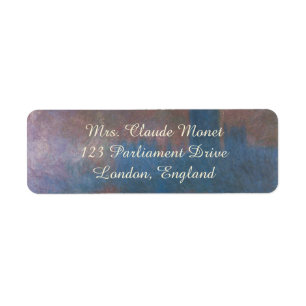 Étiquette Chambres du Parlement, Londres par Claude Monet