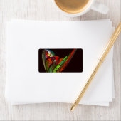 Étiquette Chameleon Art Abstrait (En situation)