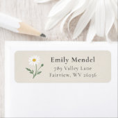 Étiquette Chamomile Sprig - Soft Cream (En situation)