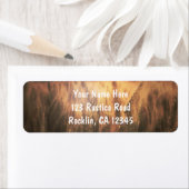 Étiquette Champ de blé Mariage campagnard rustique Invitatio (En situation)