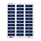 Étiquette Champ de Bleu (Feuille entière)