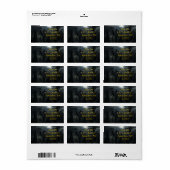 Étiquette Champ de mort d'Halloween (Feuille entière)