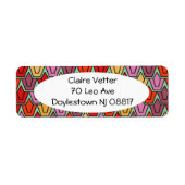 Étiquette Champ de tulipe mixte (Devant)