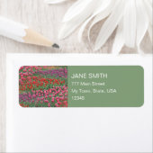 Étiquette Champ De Tulipes (En situation)