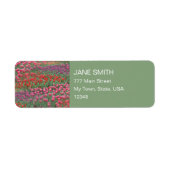 Étiquette Champ De Tulipes (Devant)