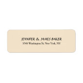 Étiquette Champagne Couleur Unique Style Créatif Nom de fami (Devant)