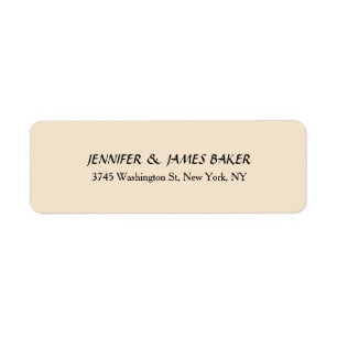 Étiquette Champagne Couleur Unique Style Créatif Nom de fami