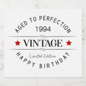 Étiquette Champagne d'anniversaire modifiable (Étiquettes simples)
