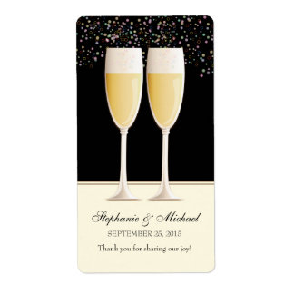 Étiquette Champagne pétillant Mariage Favoriser les Étiquett