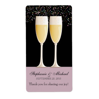 Étiquette Champagne pétillant Mariage Favoriser les Étiquett