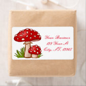 Étiquette Champignons Amanita Rouge Thunder_Cove (En situation)