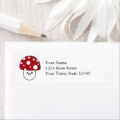 Étiquette Champignons de champignons mignons (En situation)