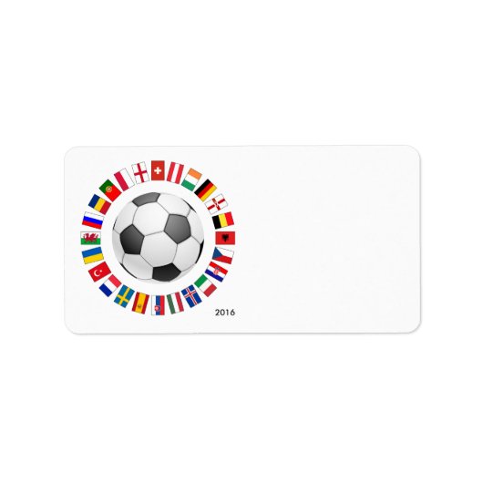 Étiquette Championnat d'Europe de football 2016 (Devant)