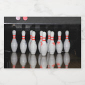 Étiquette championne de bowling (Étiquettes simples)