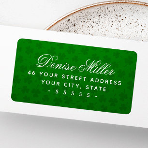 Étiquette Chance trèfle feuille vert St Patrick's day