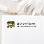 Étiquette Chandails et cadeaux pour le 3e anniversaire des s (En situation)